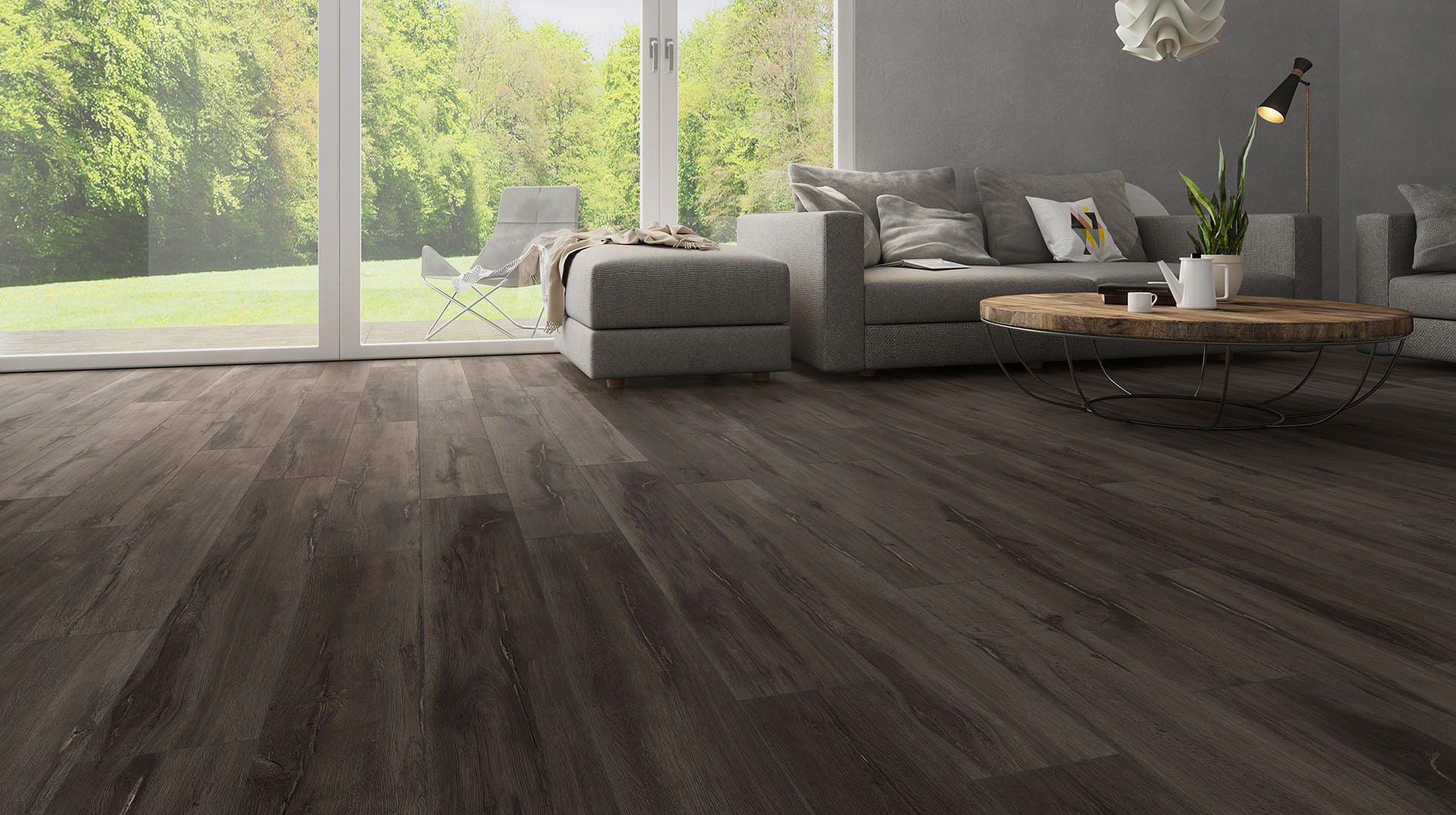 Rustic Matt Laquered Black Oak Laminat Parke
